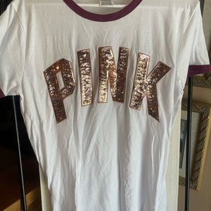Pink victoria’s Secret Tee large